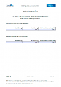 Mehrwertsteuerrechner