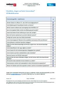 Checkliste Scannerkauf