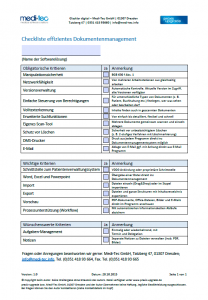 Checkliste für effizientes Dokumentenmanagement