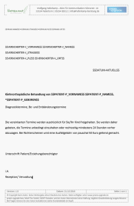 Briefvorlage Ausfallhonorar