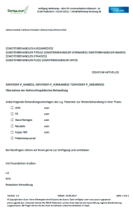 Behandlungsübernahme extern